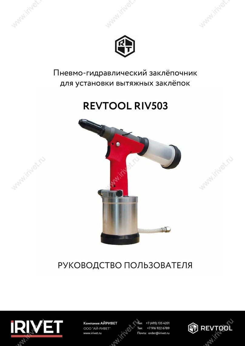 IRIVET REVTOOL RIV503 User manual