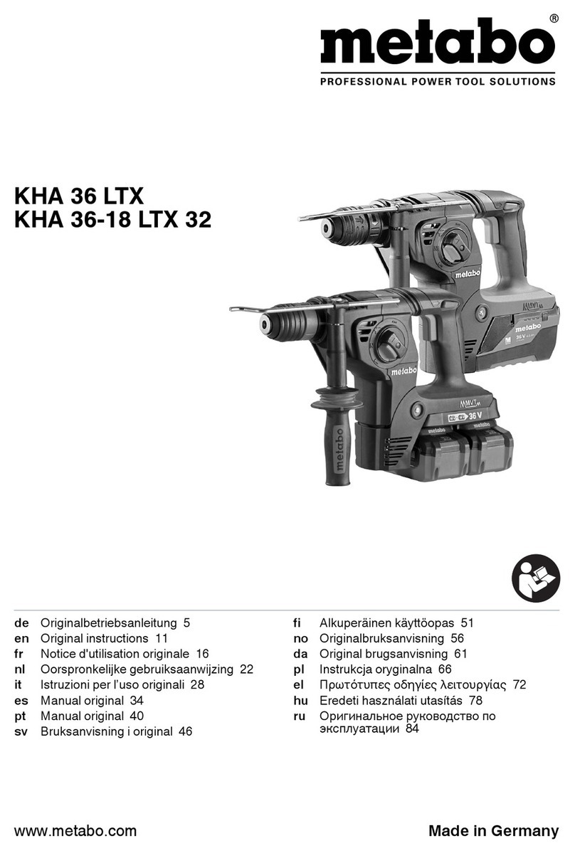 Metabo KHA 36 LTX User manual