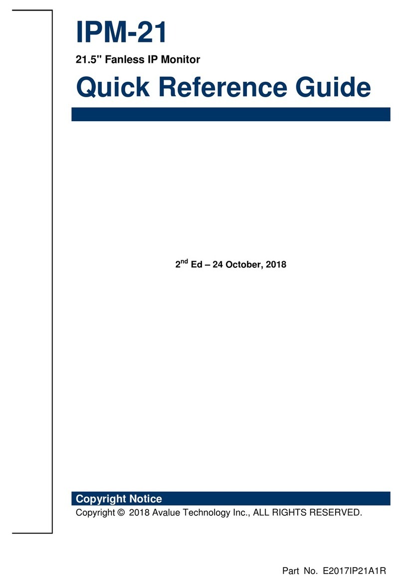 Avalue Technology IPM-21 User manual