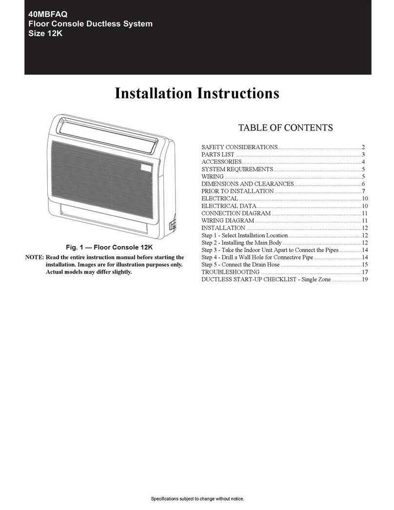 Carrier 40MBFAQ User manual