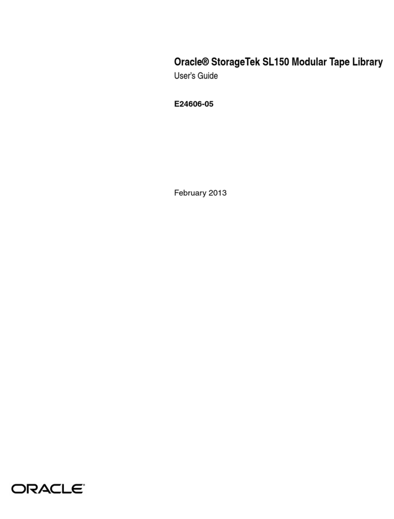Oracle storagetek sl150 User manual