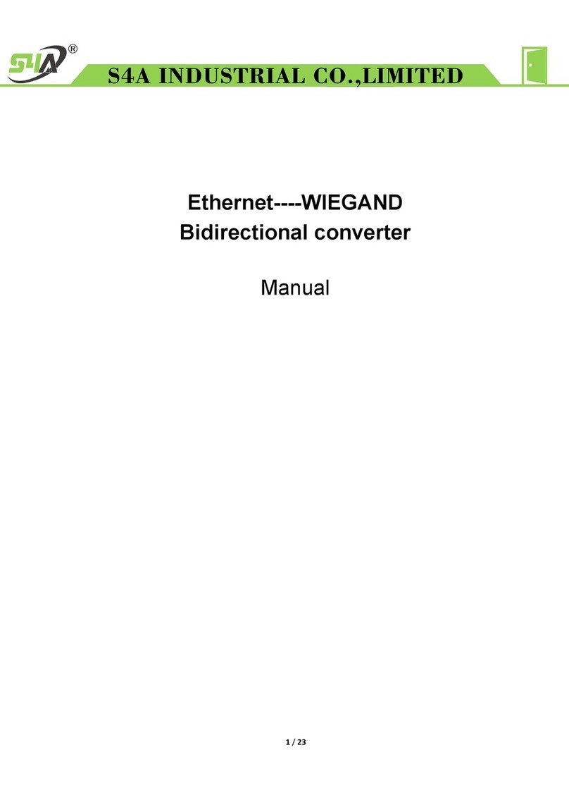 S4A WIEGAND-Ethernet manual