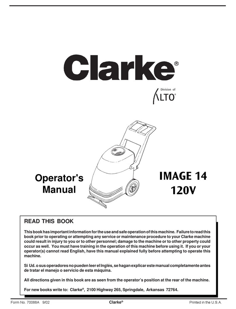 Alto Clarke IMAGE 14 Operator's manual