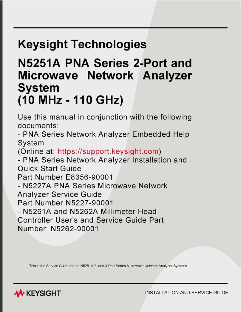 Keysight Technologies N5251A Series User manual