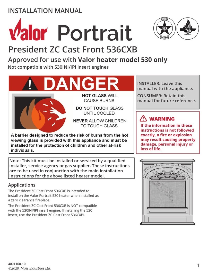 Valor President ZC Cast Front 536CXB User manual