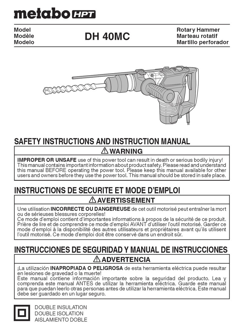 Metabo HPT DH 40MC instruction manual
