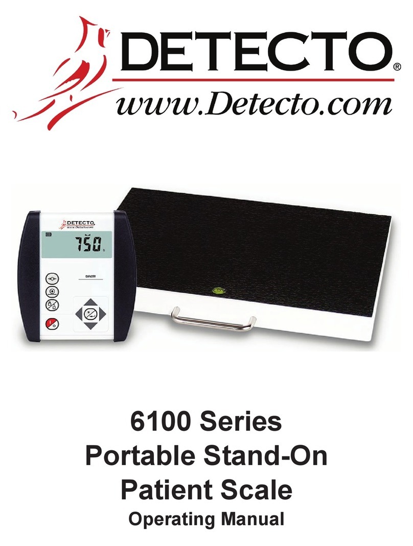 Detecto 6100 Series User manual