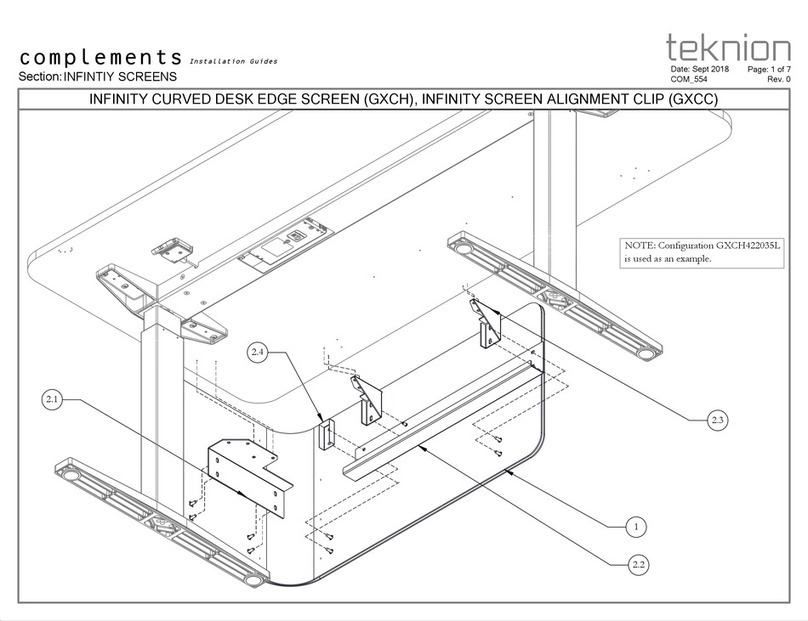 Teknion Complements Installation guides
