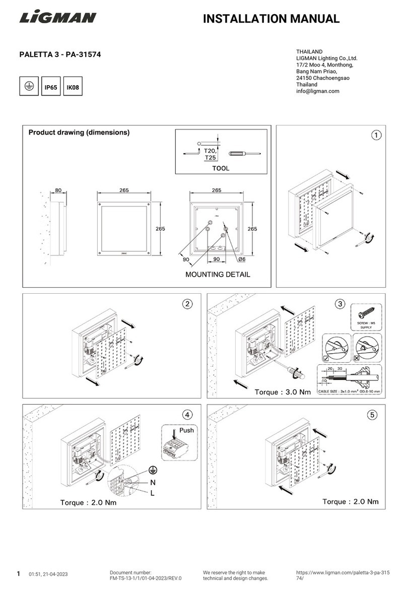 LIGMAN PALETTA 3 installation manual