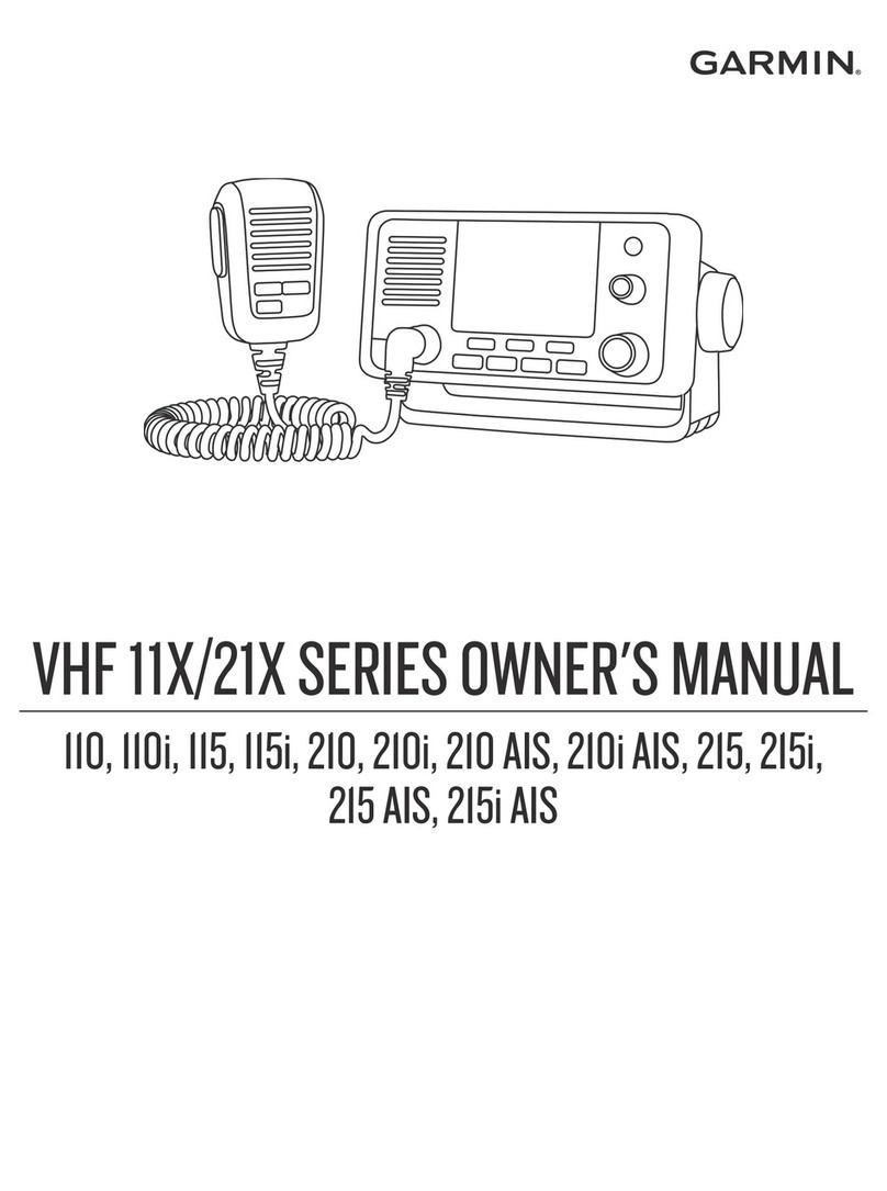 Garmin VHF 11X Series User manual