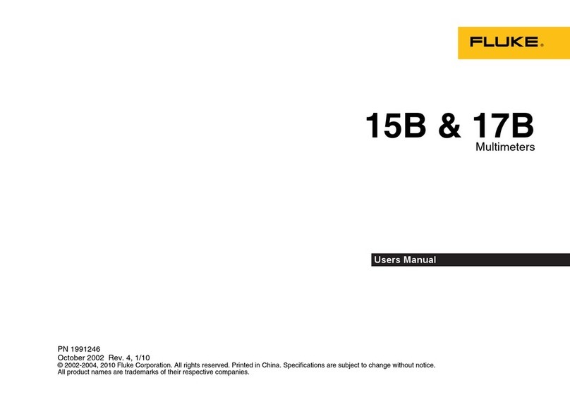 Fluke 17B user manual