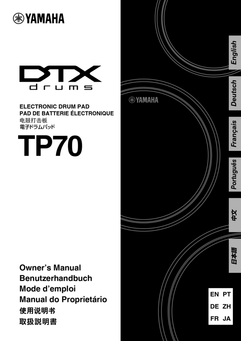 Yamaha DTX TP70 User manual Yamaha DTX TP70 User manual