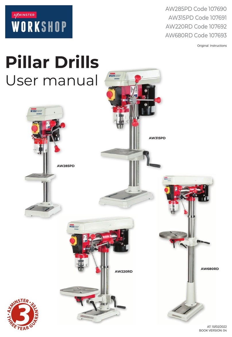 AXMINSTER WORKSHOP AW285PD user manual