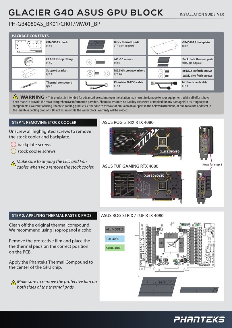 Phanteks PH-GB4080AS BK01 BP User manual