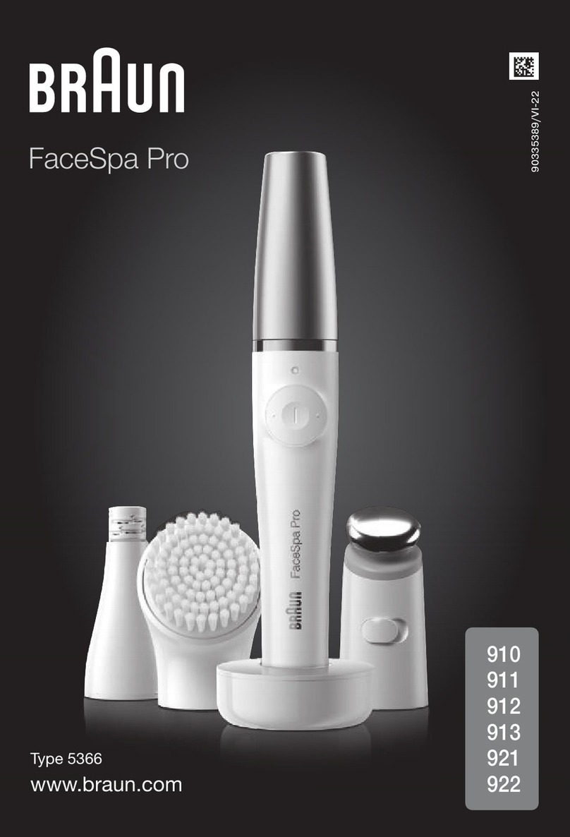 Braun FaceSpa Pro 922 manual