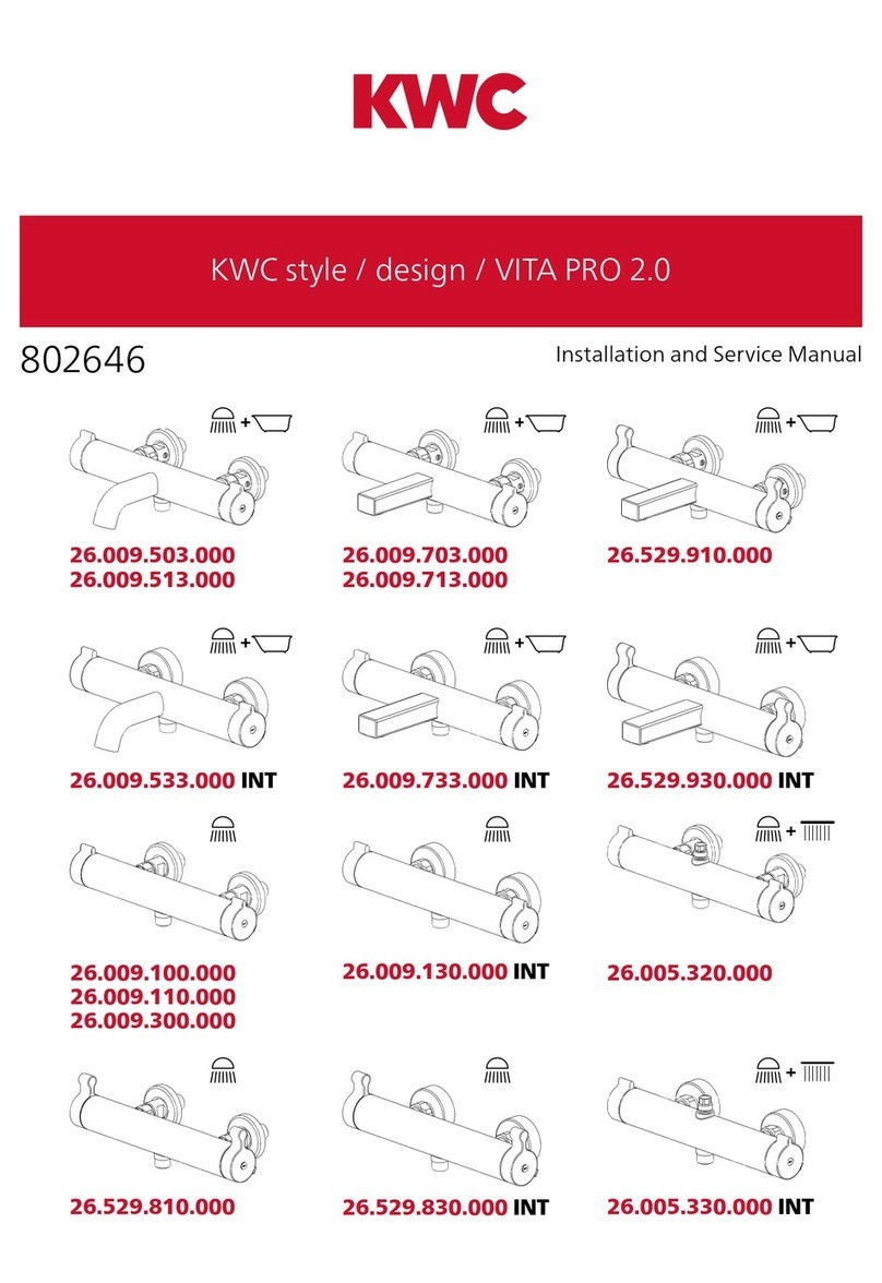 KWC SHOWERCULTURE 26.009.503.000 Manual KWC SHOWERCULTURE 26.009.503.000 Manual