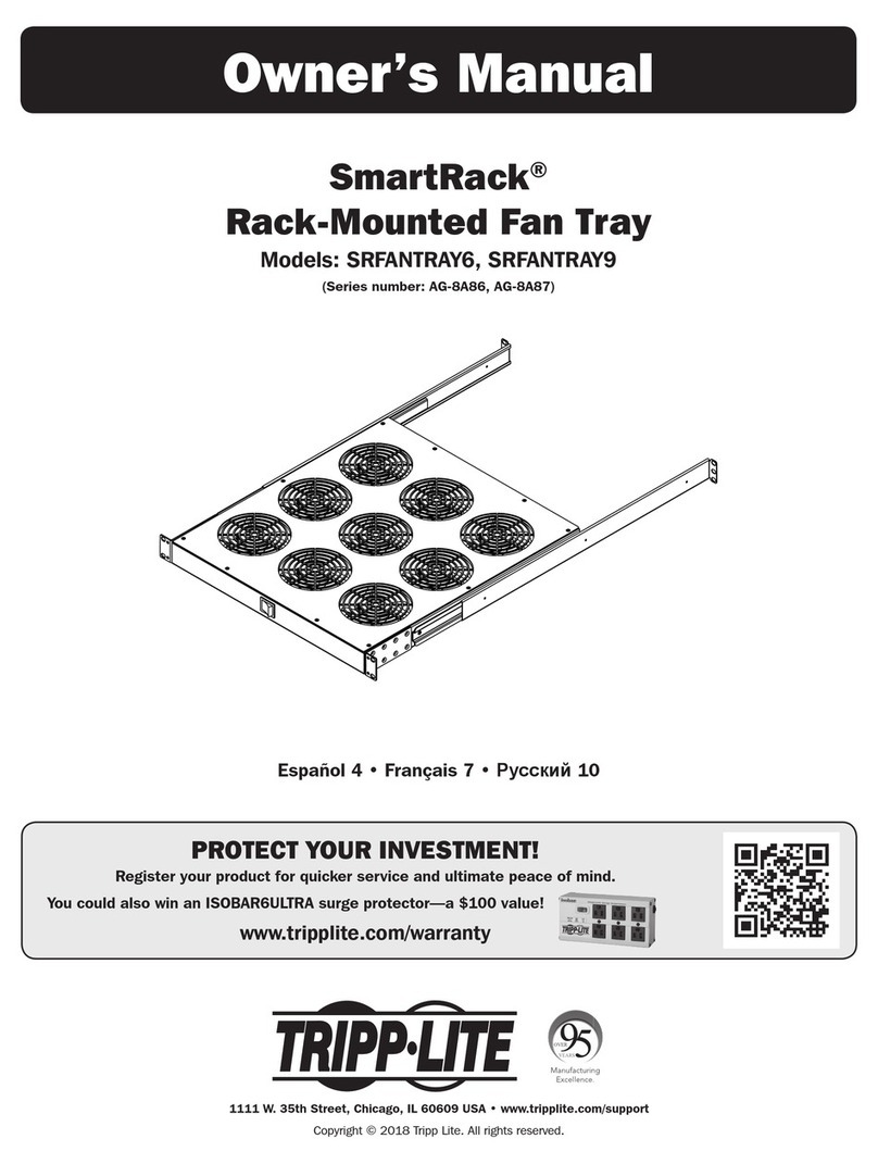 Tripp Lite SmartRack SRFANTRAY6 User manual