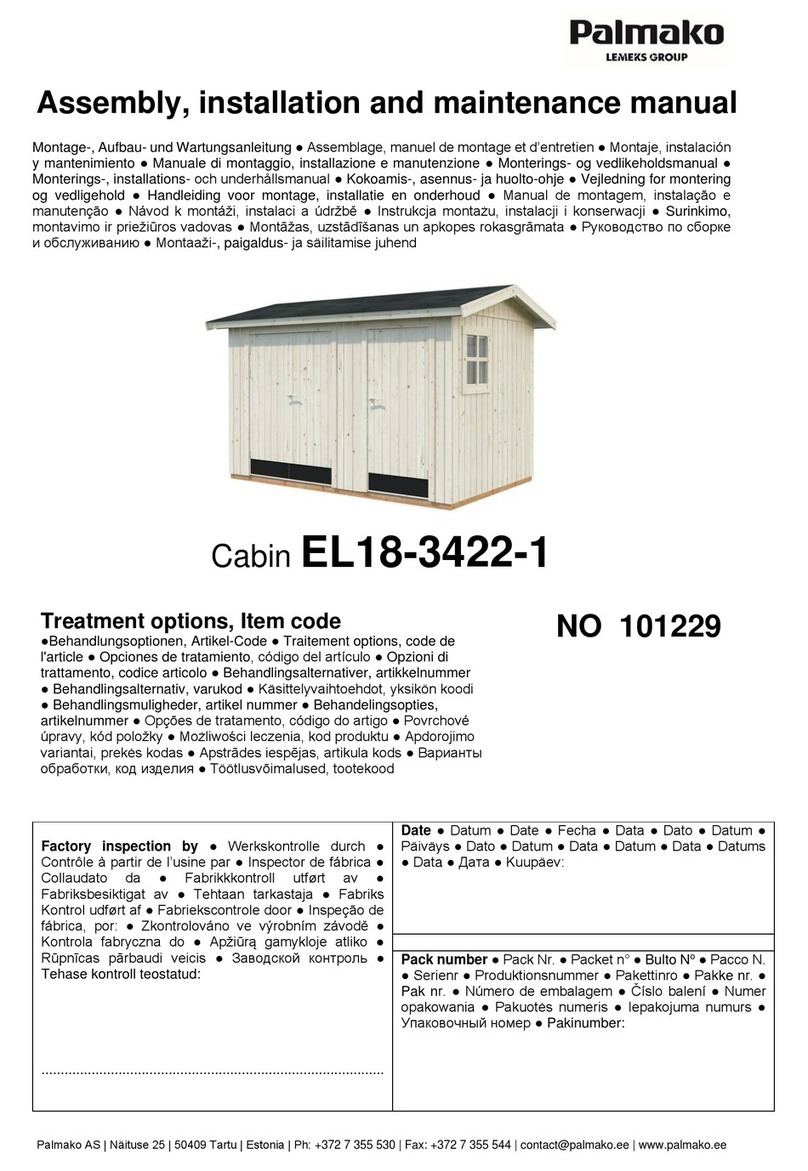 Lemeks Palmako Olaf 6x6 Assembly, installation and maintenance manual Lemeks Palmako Olaf 6x6 Assembly, installation and maintenance manual