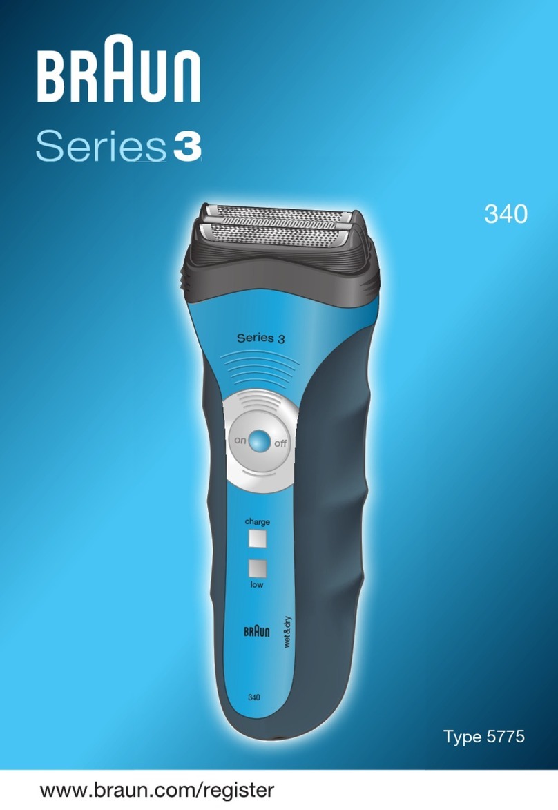 Braun Series 3 User manual