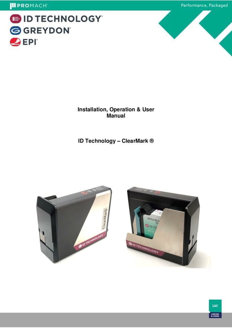ID Technology ClearMark Installation operation user manual ID Technology ClearMark Installation operation user manual