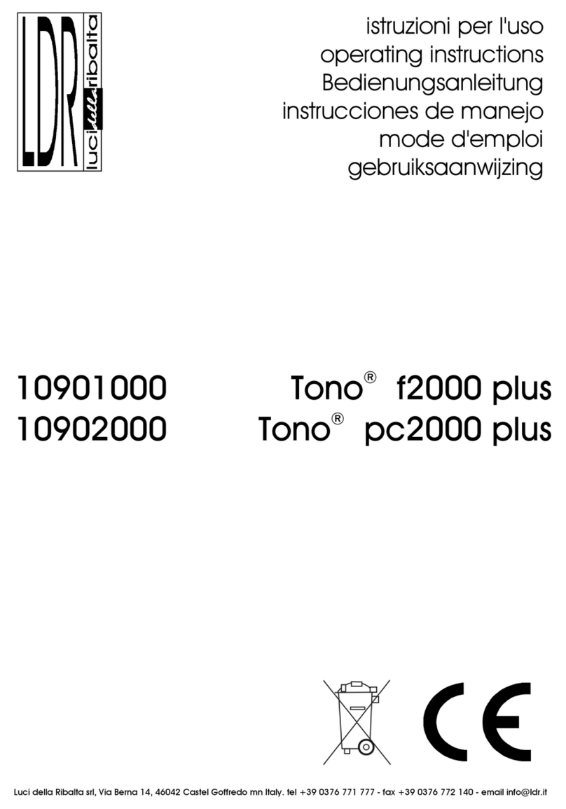 LDR Tono f2000 plus User manual
