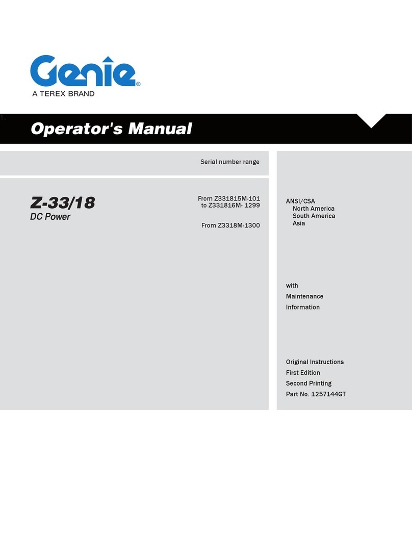 Terex Genie Z331815M-101 User manual Terex Genie Z331815M-101 User manual