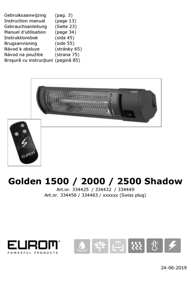 EUROM GOLDEN 2000 Shadow User manual