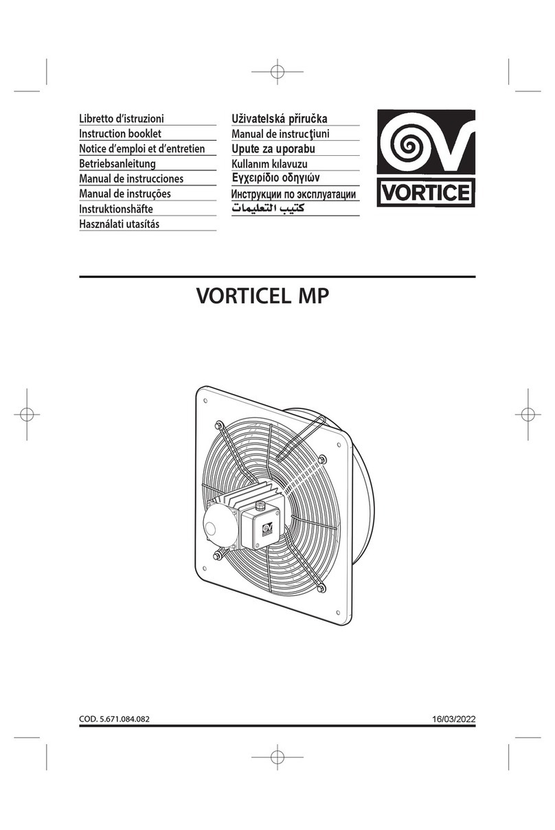 Vortice MP Series User manual
