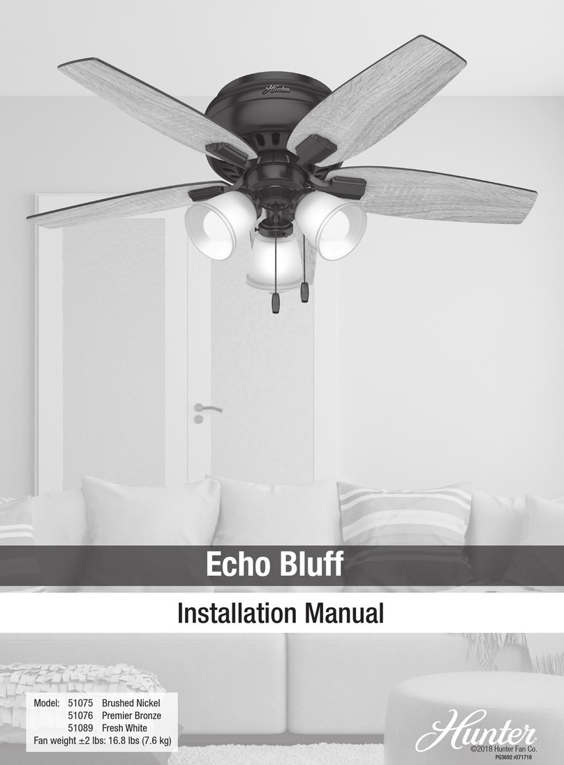Hunter Echo Bluff User manual Hunter Echo Bluff User manual
