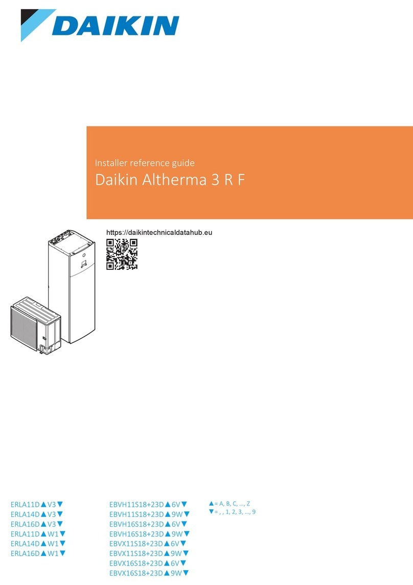 Daikin ERLA11D V3 Series Installer's reference guide