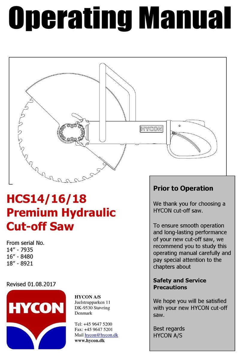 HYCON HCS14 operating manual
