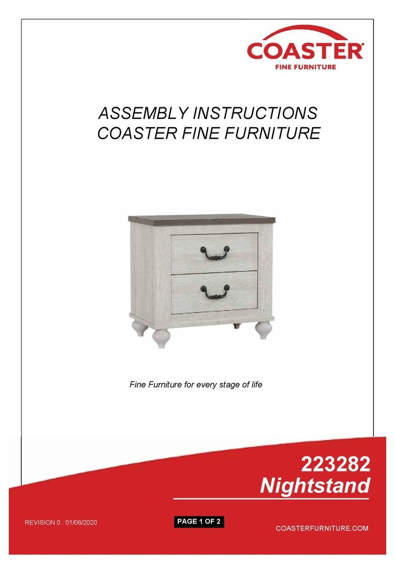 Coaster 223282 Assembly instructions