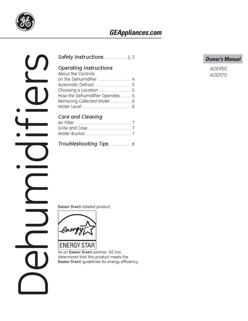 GE ADER70 owner's manual