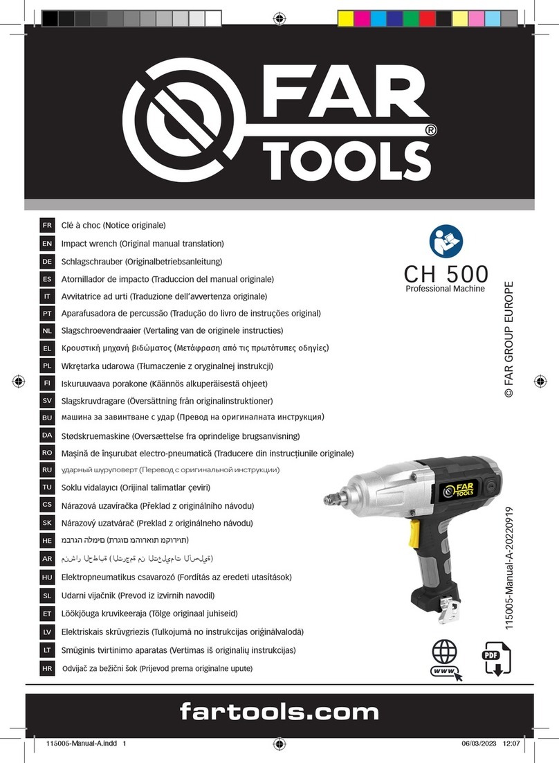 Far Tools CH 500 Operation instructions