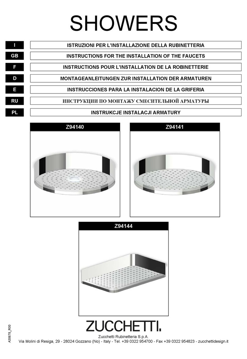 ZUCCHETTI Z94140 Instruction for the installation