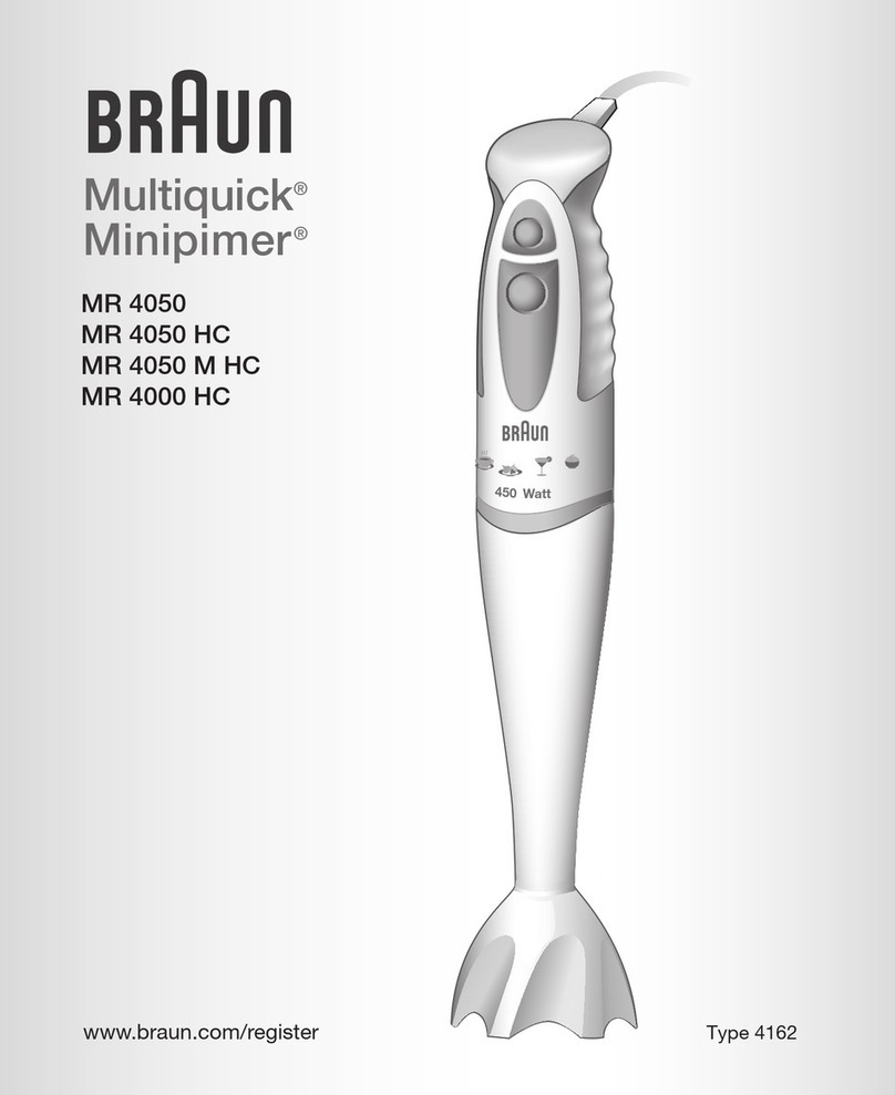Braun Multiquick MR 4050 M HC manual