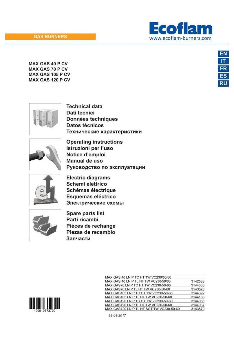 Ecoflam MAX GAS 70 P CV Instruction manual