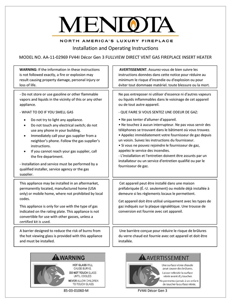 Mendota AA-11-02969 Installation and operating instructions Mendota AA-11-02969 Installation and operating instructions