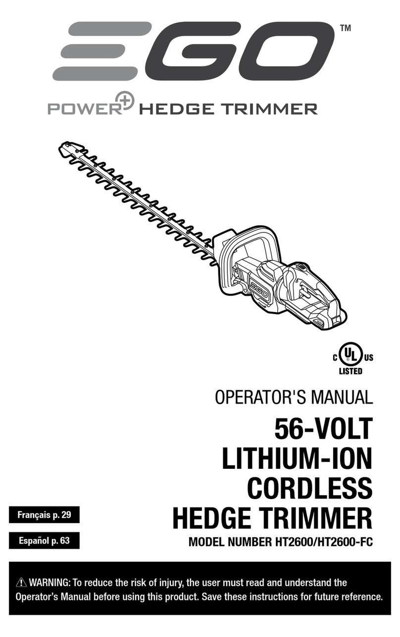 Ego Power+ HT2600-FC Operator's manual