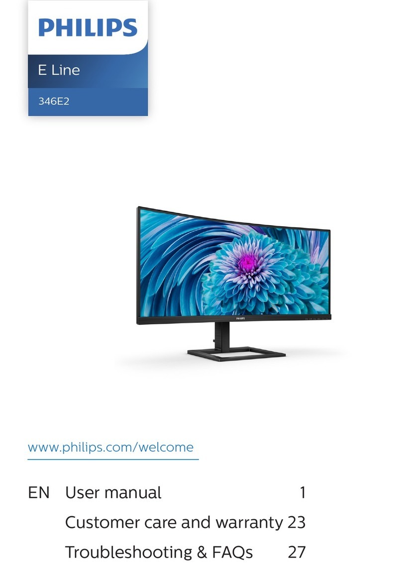 Philips E Line UltraWide 346E2CUAE/69 User manual
