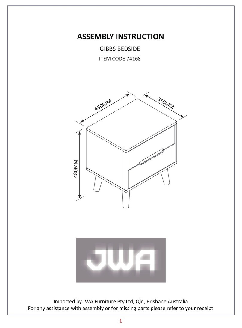 JWA GIBBS 74168 Assembly instruction JWA GIBBS 74168 Assembly instruction
