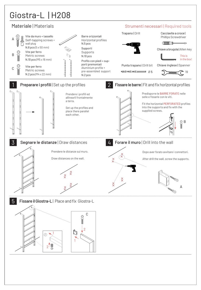 Damiano Latini Giostra-L H208 Assembly instructions