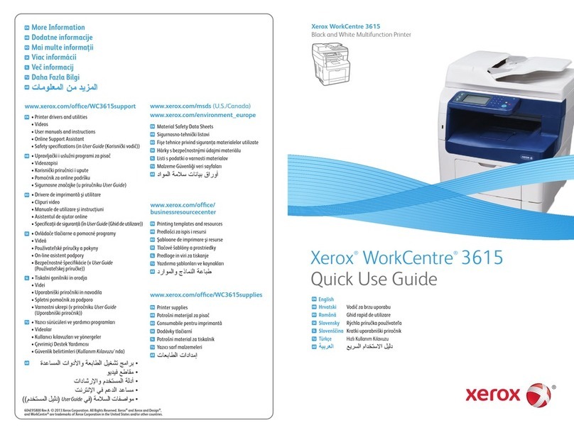 Xerox WorkCentre 3615 Operating manual