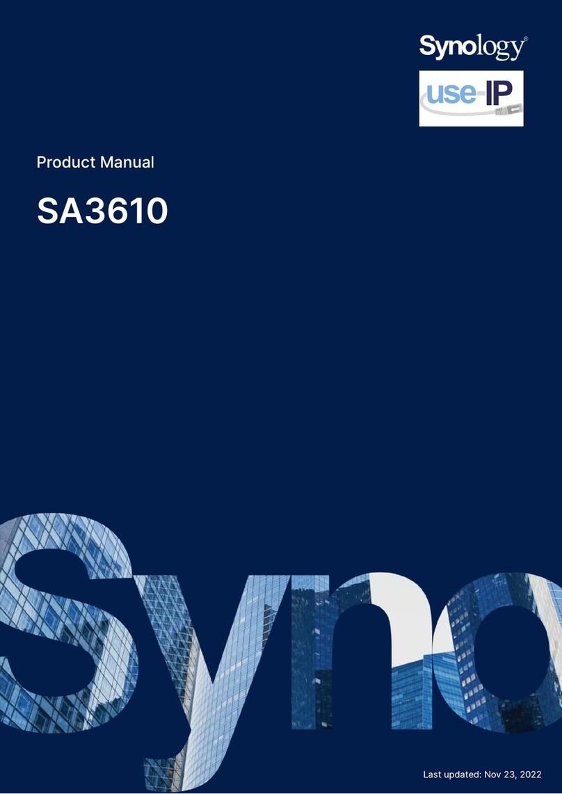 Synology SA3610 User manual Synology SA3610 User manual