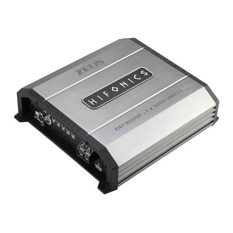 Hifonics ZXT3000/1 user manual