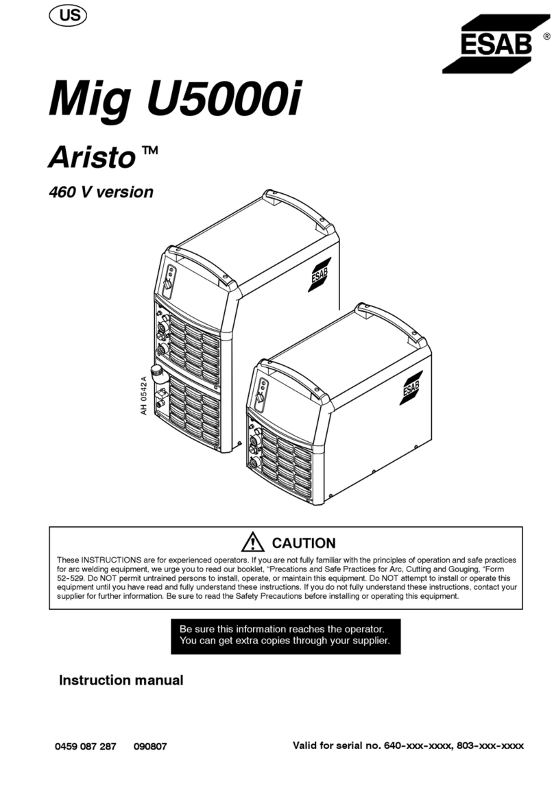 ESAB Aristo WeldCloud Mig U5000i User manual