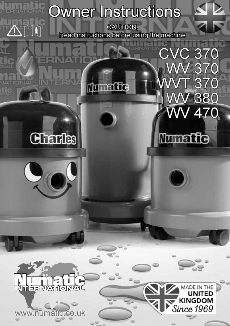 Numatic WVT 370 User manual