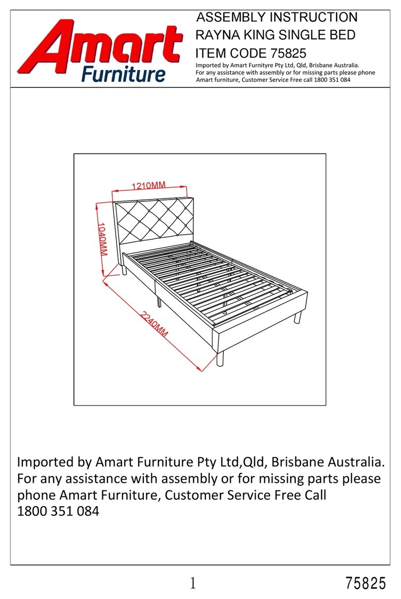 Amart Furniture RAYNA 75825 Assembly instruction Amart Furniture RAYNA 75825 Assembly instruction