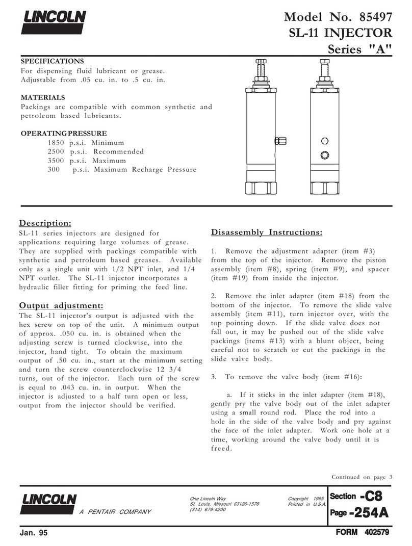 Lincoln SL-11 Series instruction manual