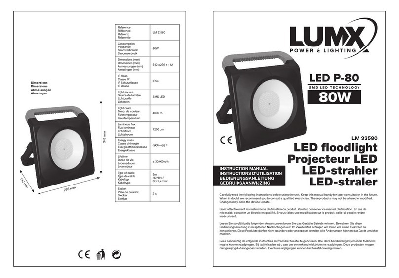 LumX LED P-80 instruction manual
